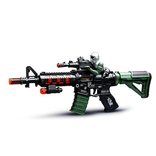 Автомат "Взрывной штурм" (свет, звук) на батарейках, в коробке