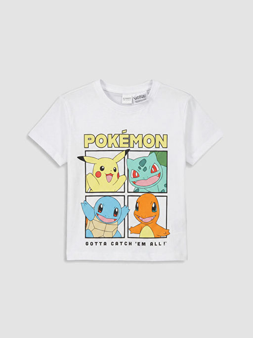Pok?mon Bask?l? Erkek ?ocuk ?ortlu Pijama Tak?m?