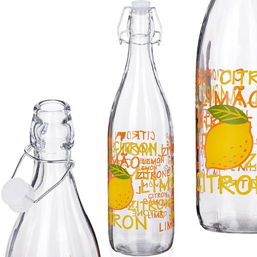 27067 Бутылка стекло 1 литр ЛИМОН MB (х12)