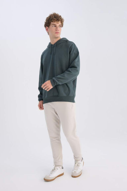 Спортивные штаны Jogger Slim Fit с узким кроем, кружевной талией, эластичными штанинами, карманом на молнии - Defacto фото 2