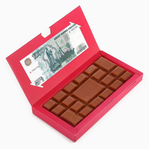 Цена за 5 шт. Коробка для шоколада с местом для денег «Тюльпаны», 20 х 2 х 10 см