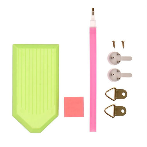 Алмазная мозаика на подрамнике с полным заполнением «Девушка с цветами», 30 × 40 см