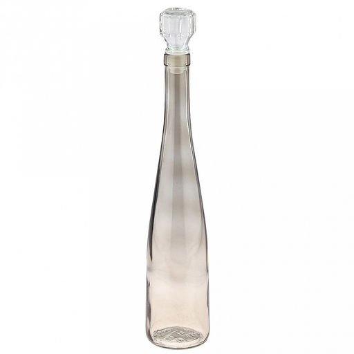 Графин-штоф стеклянный "Рокса" 0,5л, д7см, h37см, "Скандик", дымчатый (Россия)