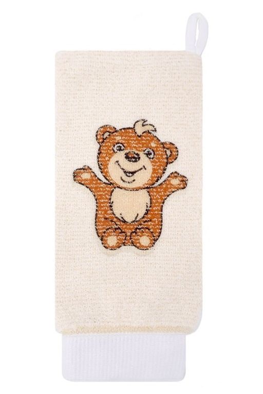 VIVAL Мочалка детская рукавица из хлопка с рисунком  фото 8