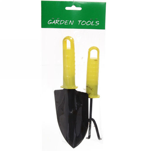 Цена за 3 шт. Набор садовых инструментов "Чиполино" (совок 22см + рыхлитель 20см) ДоброСад