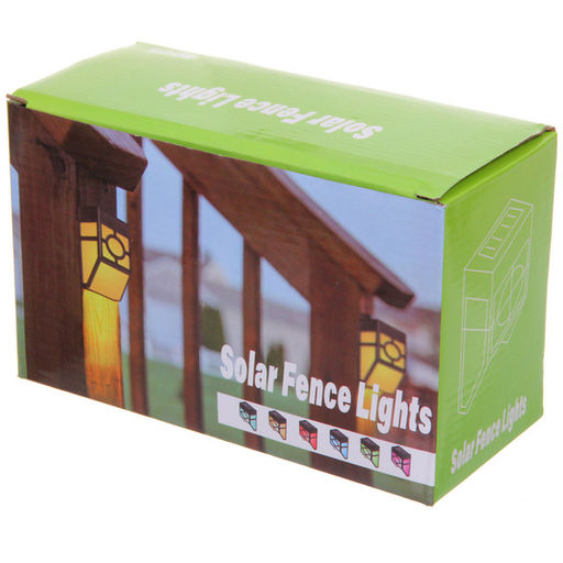 Цена за 4 шт. Фонарь садовый "Эстетика" 12*9*5 см, на солнечной батарее (свечение теплый белый) 1 LED