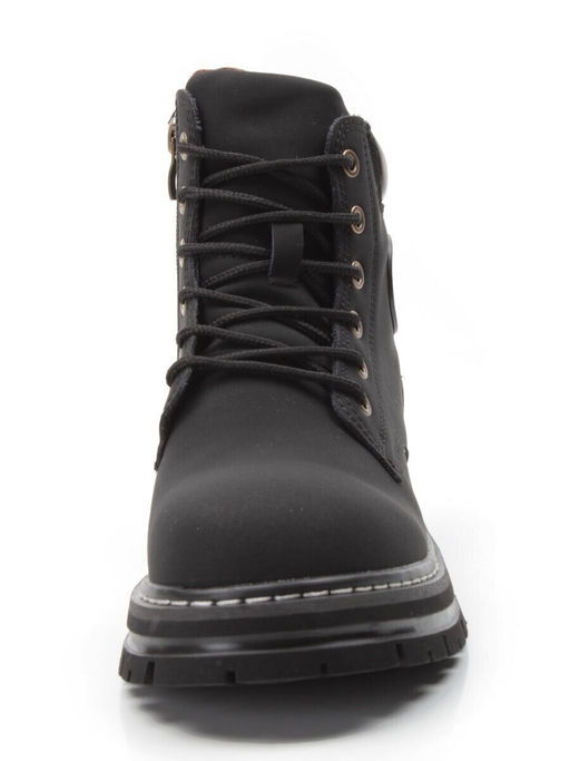 01-P8305-2 BLACK Ботинки демисезонные женские (натуральная кожа)
