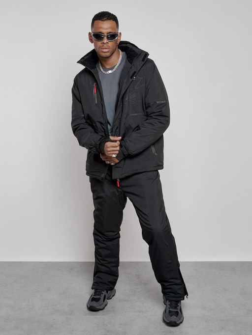 Горнолыжный костюм мужской зимний черного цвета 6306Ch - Leifensh фото 14