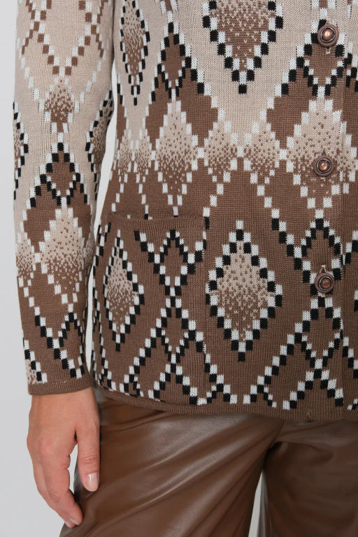 ЗЛАТА Жакет М 2900/коричневый