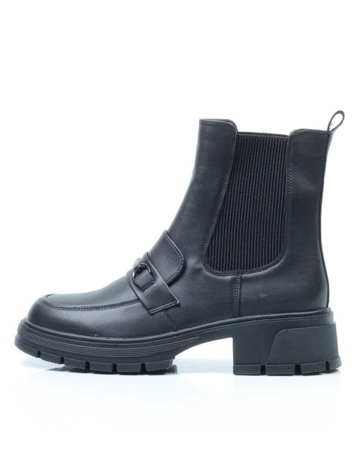 01-5251-1 BLACK Ботинки демисезонные (искусственная кожа, байка) - No name фото 25