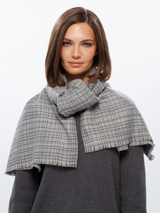 Палантин жен. виск+шерсть 67х180 LSC33-916-19