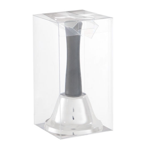 Колокольчик металл, звонок настольный "Shine"В ПАКЕТЕ 12 х 6.5 см, серебряный