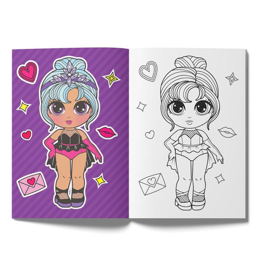 Набор раскрасок WOW Girls, формат А5, 6 шт. по 12 стр. - Буква-ленд фото 5