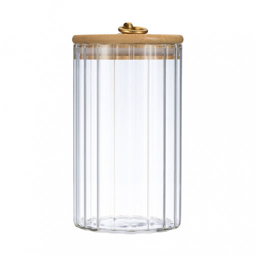 Банка 800 мл стеклянная с бамбуковой крышкой,Linea TORRE арт. 93-HO-TO-01-800