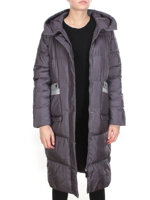 2115 DARK GRAY Пальто зимнее женское MELISACITI (200 гр. холлофайбера) - Fashion фото 8