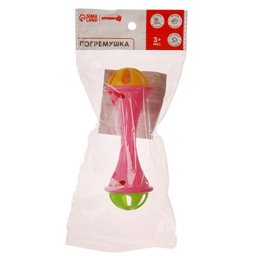 Погремушка Гантелька, цвет МИКС, Крошка Я фото 8