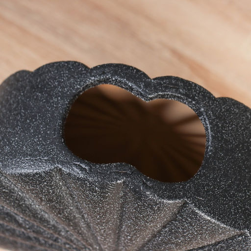 Ваза для цветов «Кайо», классик, d=8×5 см, 20.5×20.5 см, керамика, чёрная