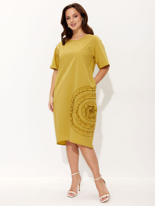 Платье Liona Style 969 олива фото 3