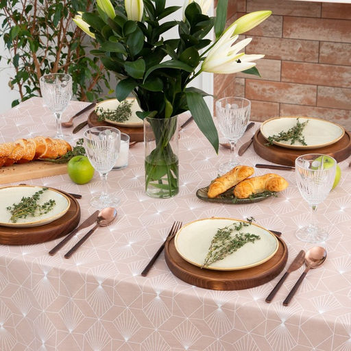 Скатерть Доляна Geometry 144х180см, 100% хлопок, 164 г/м2  фото 4