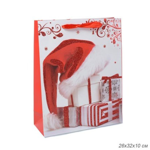 Цена за 12 шт. Пакет подарочный 26х32х10 / 362-52-M /уп 12/480/Новый год - Галеонтрейд фото 5