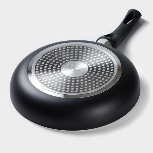 Сковорода Доляна Basic, d=24 см, пластиковая ручка, антипригарное покрытие, индукция, чёрная