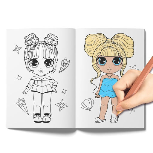 Набор раскрасок WOW Girls, формат А5, 6 шт. по 12 стр. - Буква-ленд фото 4