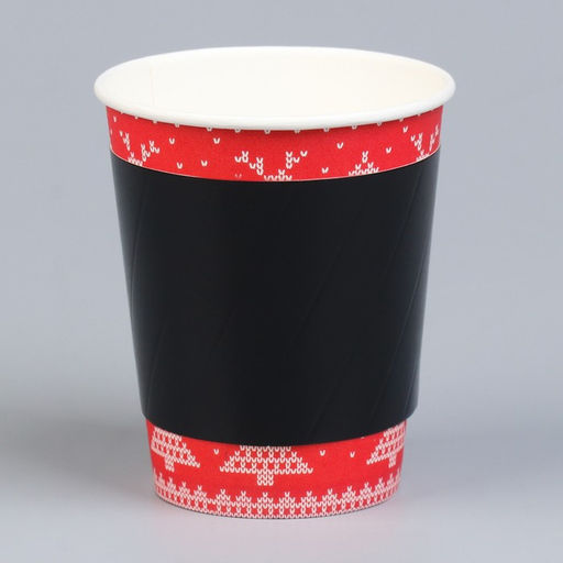 Цена за 100 шт. Капхолдер для стакана, манжет Черный - Simaland фото 5