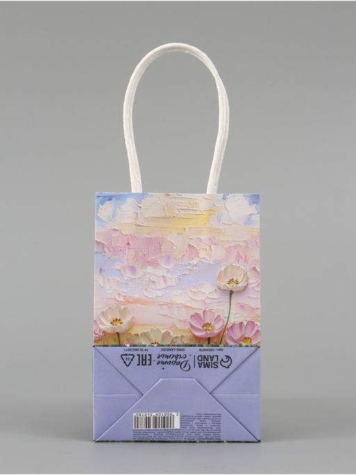 Цена за 4 шт. Пакет подарочный «Нежные цветы»,10 × 15 × 6 см