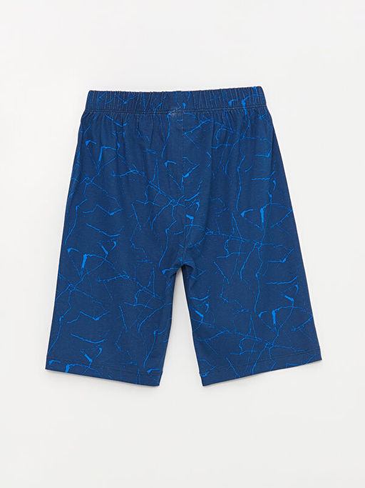 Beli Lastikli Bask?l? Erkek ?ocuk Pijama ?ort - Waikiki фото 2