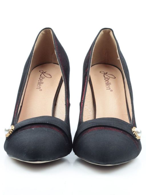 06-D607-81-2 BLACK/RED Туфли женские (натуральная кожа) - Фабричный китай фото 8