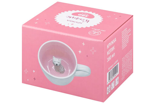 Кружка 380 мл 13,5*10*8,3 см Котик - Elan gallery фото 9