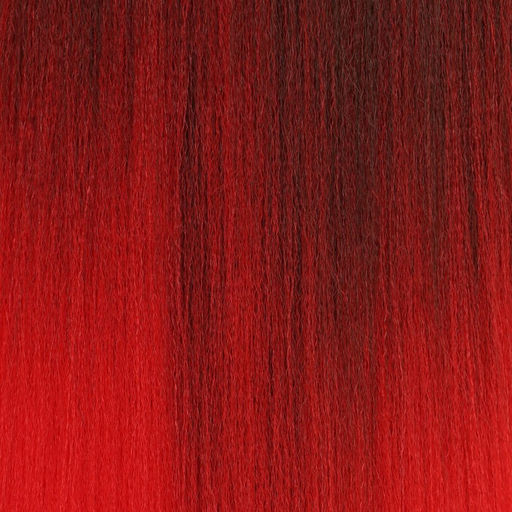 SIM-BRAIDS Канекалон двухцветный, гофрированный, 65 см, 90 гр, цвет красный/русый(#FR-10) - Queen fair фото 2