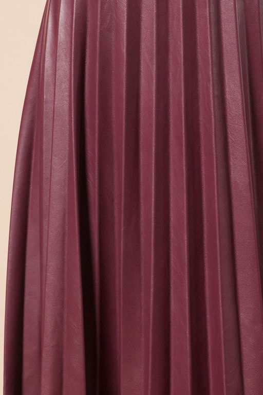 Юбка-гофре из мягкой эко-кожи - Vilatte фото 2