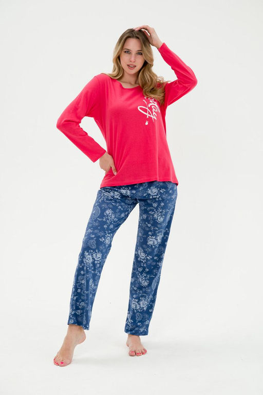 Пижама женская Today розы на синем - Амадэль фото 7