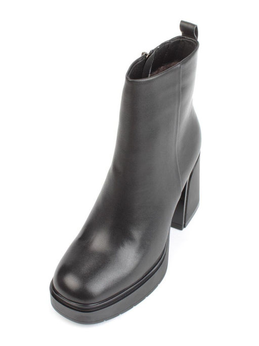 04-M3-1451 BLACK Ботильоны зимние женские (натуральная кожа, натуральный мех) - Фабричный китай фото 5