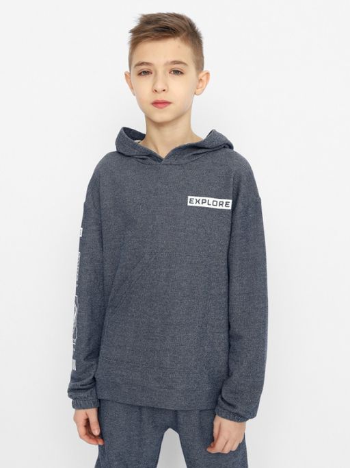 CRB wear/CSJB 63479-41-355 Толстовка для мальчика,темно-синий/Ex.Cherubino  фото 4