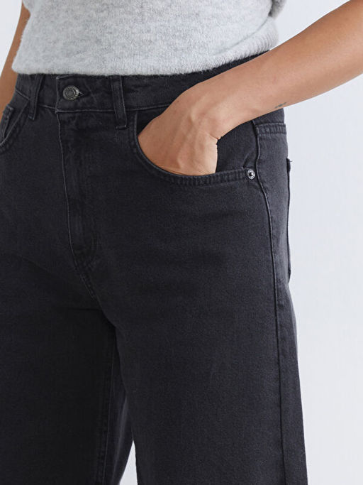 Barrel Fit Kad?n Jean Pantolon