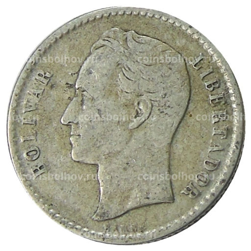 Монета 50 сентимо 1954 года Венесуэла