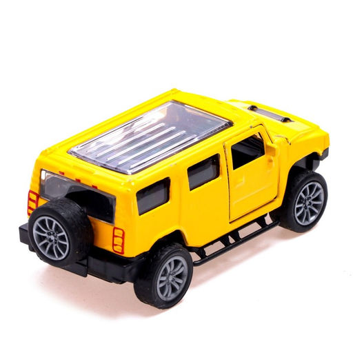 Машина металлическая Крузер, 1:48, инерция, открываются двери, цвет жёлтый - Автоград фото 4
