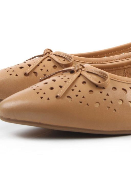 06-7388-66JT LT. BROWN Туфли летние женские "Лодочки" (натуральная кожа)