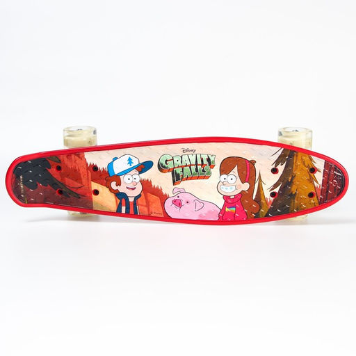Пенниборд Gravity Falls 56 х 16 см, колёса световые PU 60х45 мм, ABEC 7, цвет бордовый - Disney фото 3