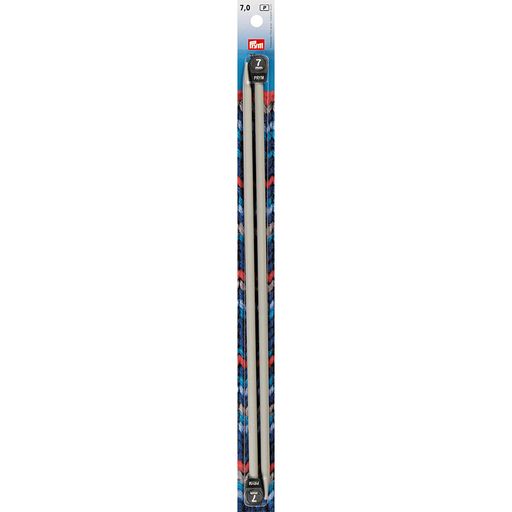 Спицы PRYM 191470 прямые алюминий d 7.0 мм 35 см 2 шт с наконечниками