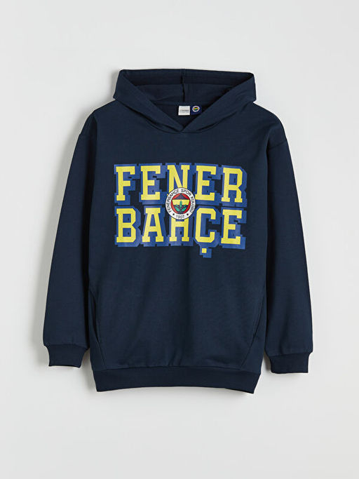 Kap??onlu Fenerbah?e Bask?l? Erkek ?ocuk Sweatshirt