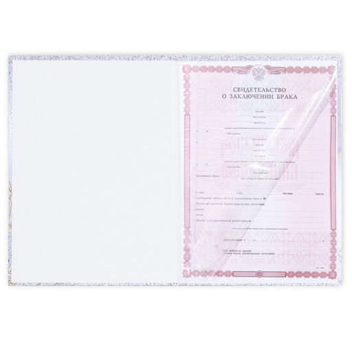 Папка для свидетельства о заключении брака Мы стали семьёй, цветы, А4 - Долго и счастливо фото 4