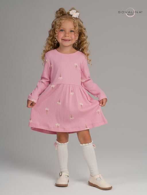 Платье Элла астра на пудре