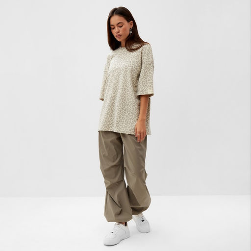 Футболка женская MIST: Leo, размер 50, бежевая