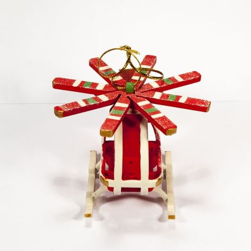 Елочные игрушки ручной работы: Вертолет малый 3020 - Idh фото 5