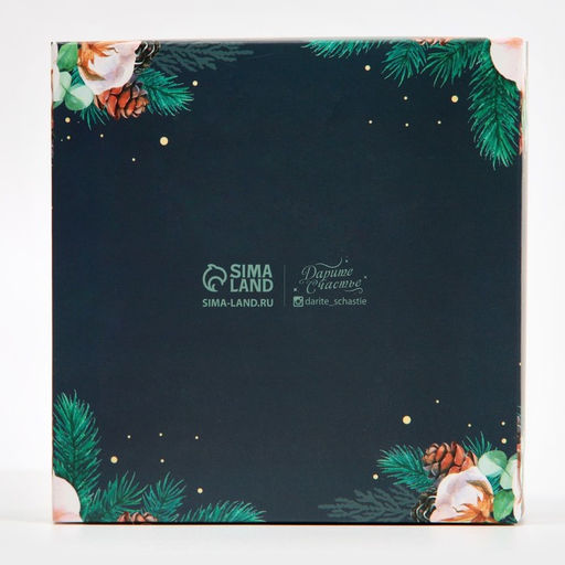 Цена за 5 шт. Коробка для кондитерских изделий с пластиковой крышкой «Хлопок», 12 х 6 х 11.5 см