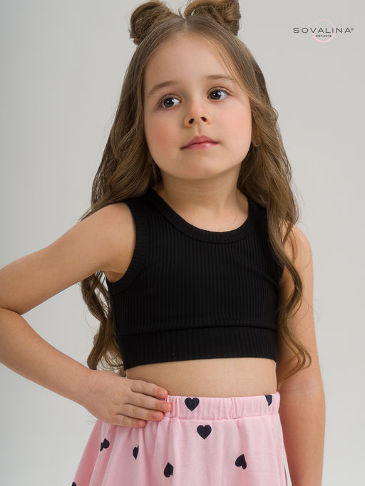 Костюм Мальвина КТ черный-черные сердечки - Sovalina фото 29