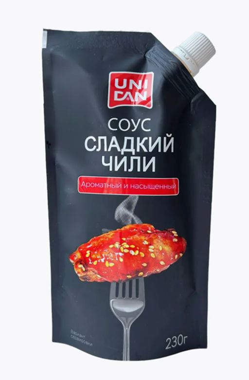 Соус для вторых блюд "Сладкий чили" UNI DAN 230г дой-пак